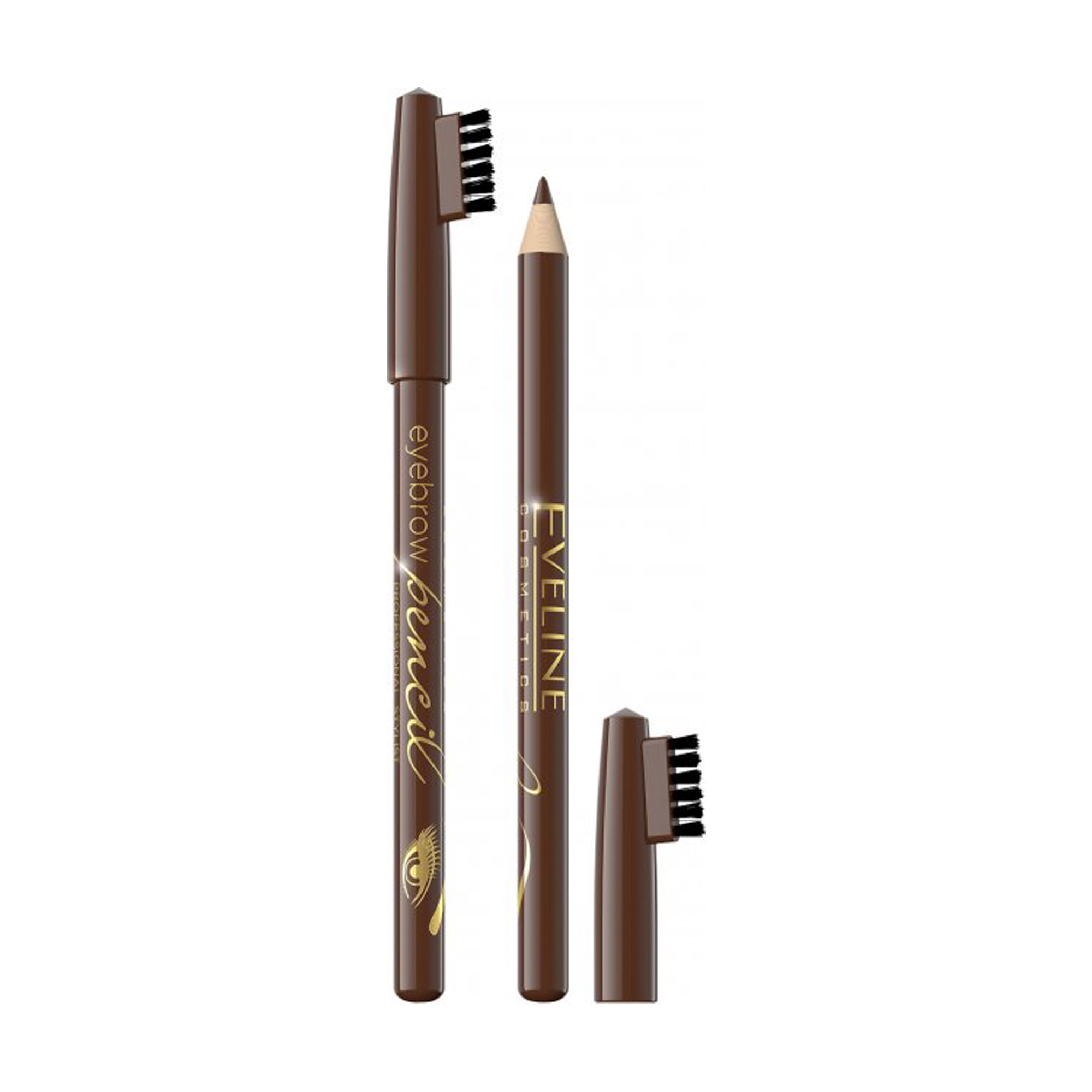 Контурний олівець для брів Eveline Cosmetics Eyebrow Pencil коричневий, 1.2 г